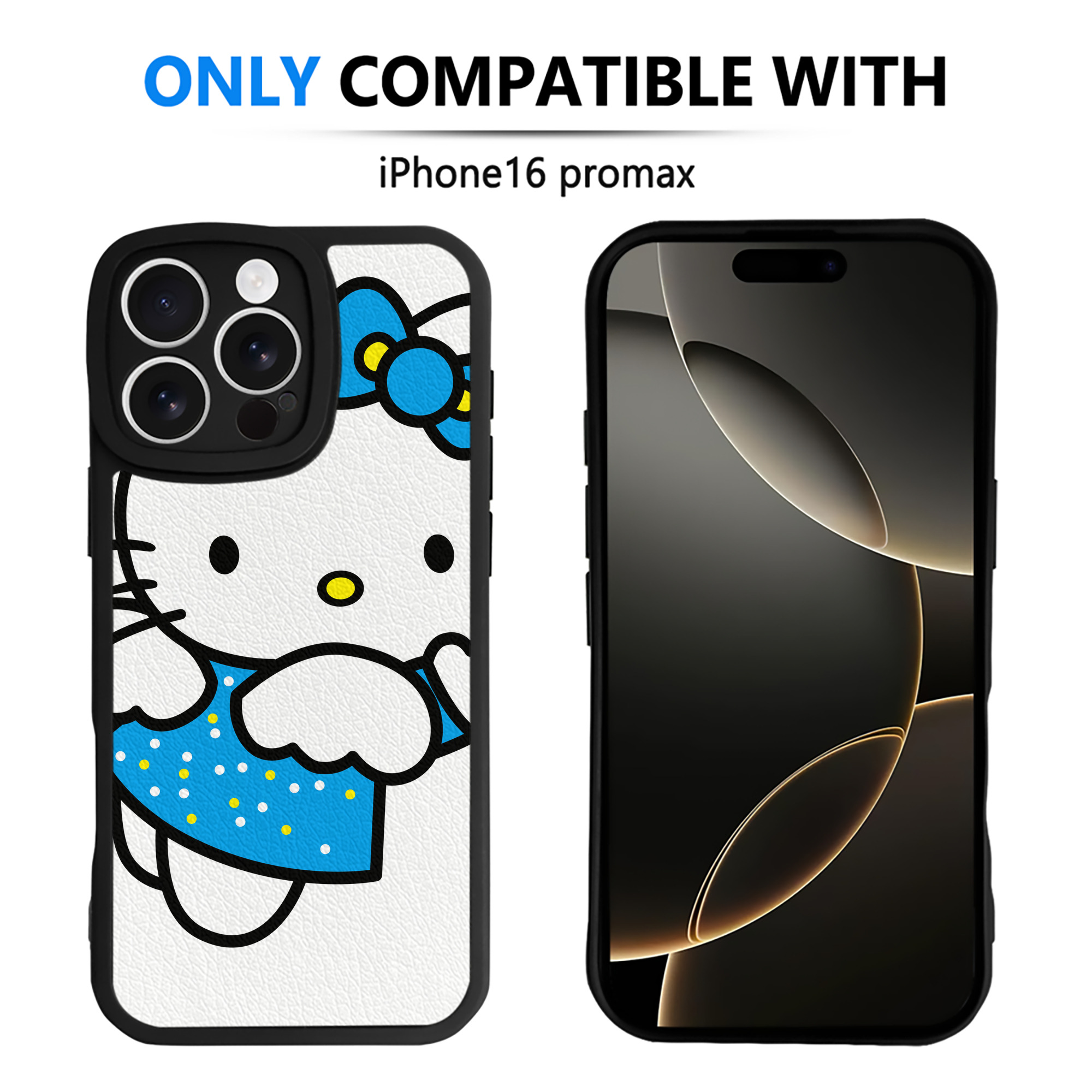 （画像用） Hello Kitty ハローキティ 【iPhone 16シリーズ対応】シリコンスマホケース（レザー調） 材質：シリコン